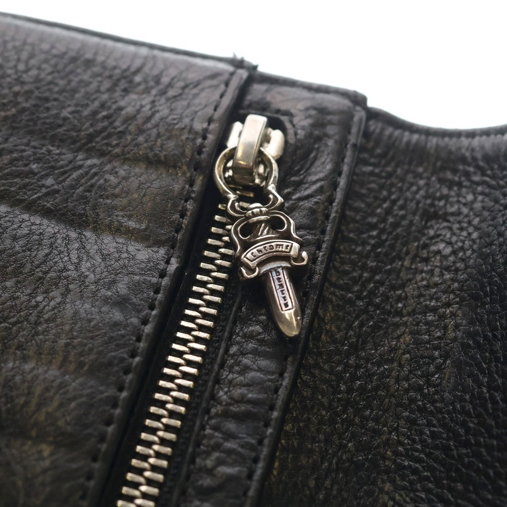 CHROME HEARTS(クロムハーツ) WAVE ウェーブ レザーウォレット 財布 ブラック