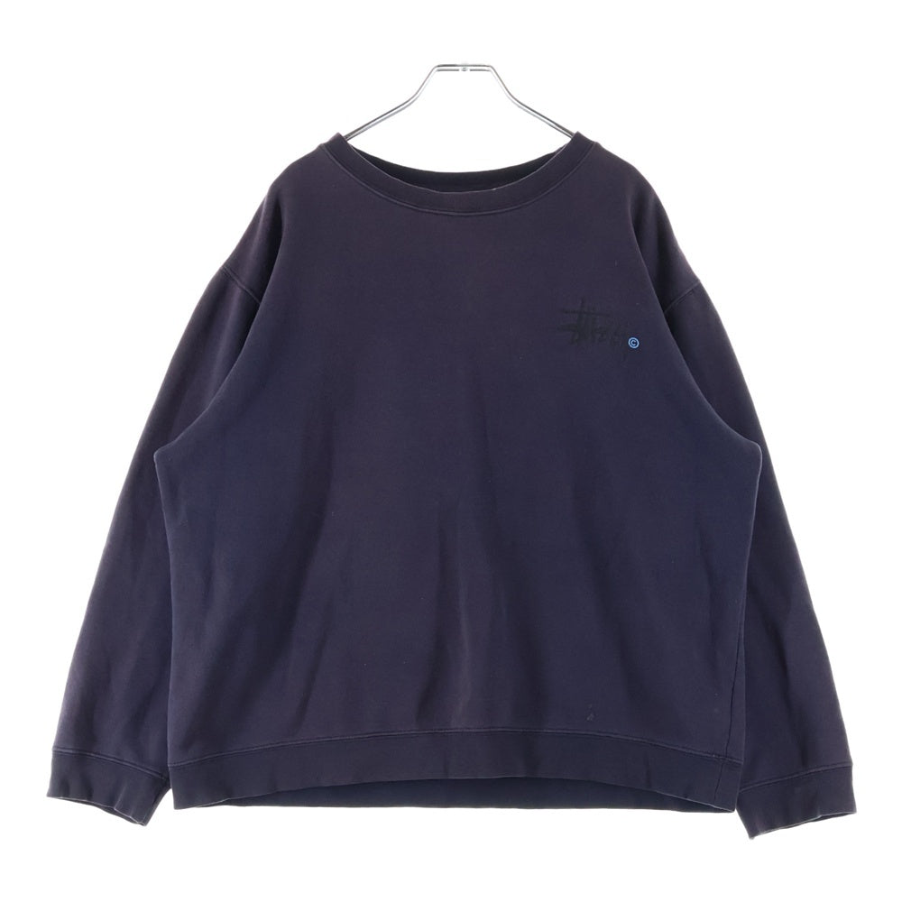 STUSSY(ステューシー) 90s ビッグロゴ クルーネックスウェットトレーナー ネイビー