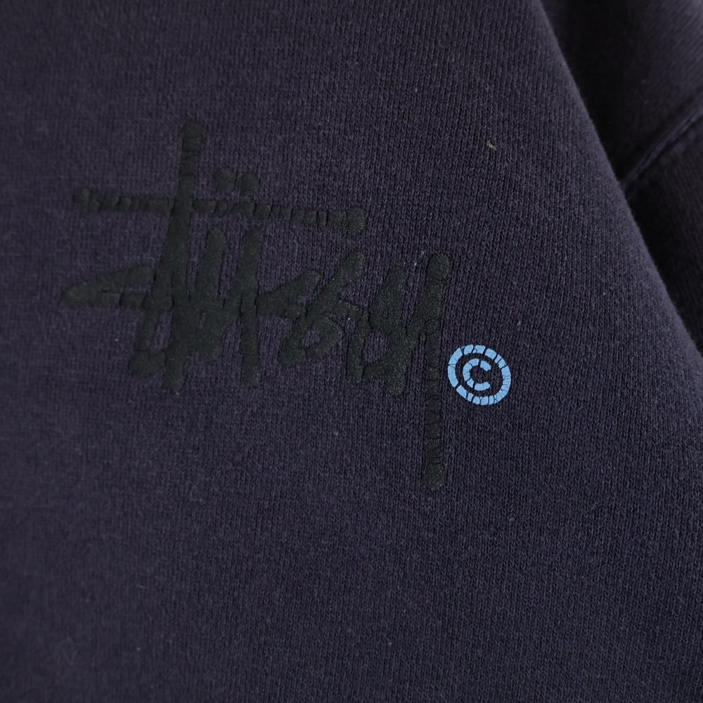 STUSSY(ステューシー) 90s ビッグロゴ クルーネックスウェットトレーナー ネイビー