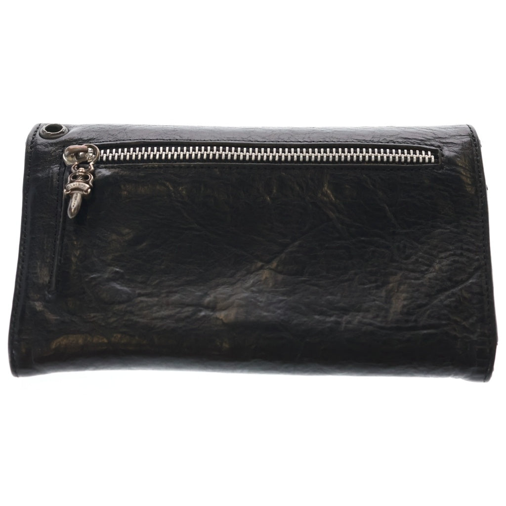 CHROME HEARTS(クロムハーツ) WAVE ウェーブ レザーウォレット 財布 ブラック