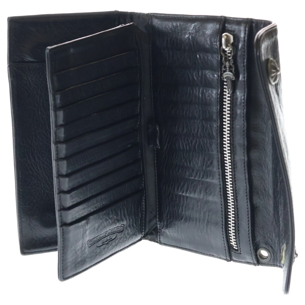 CHROME HEARTS(クロムハーツ) WAVE ウェーブ レザーウォレット 財布 ブラック