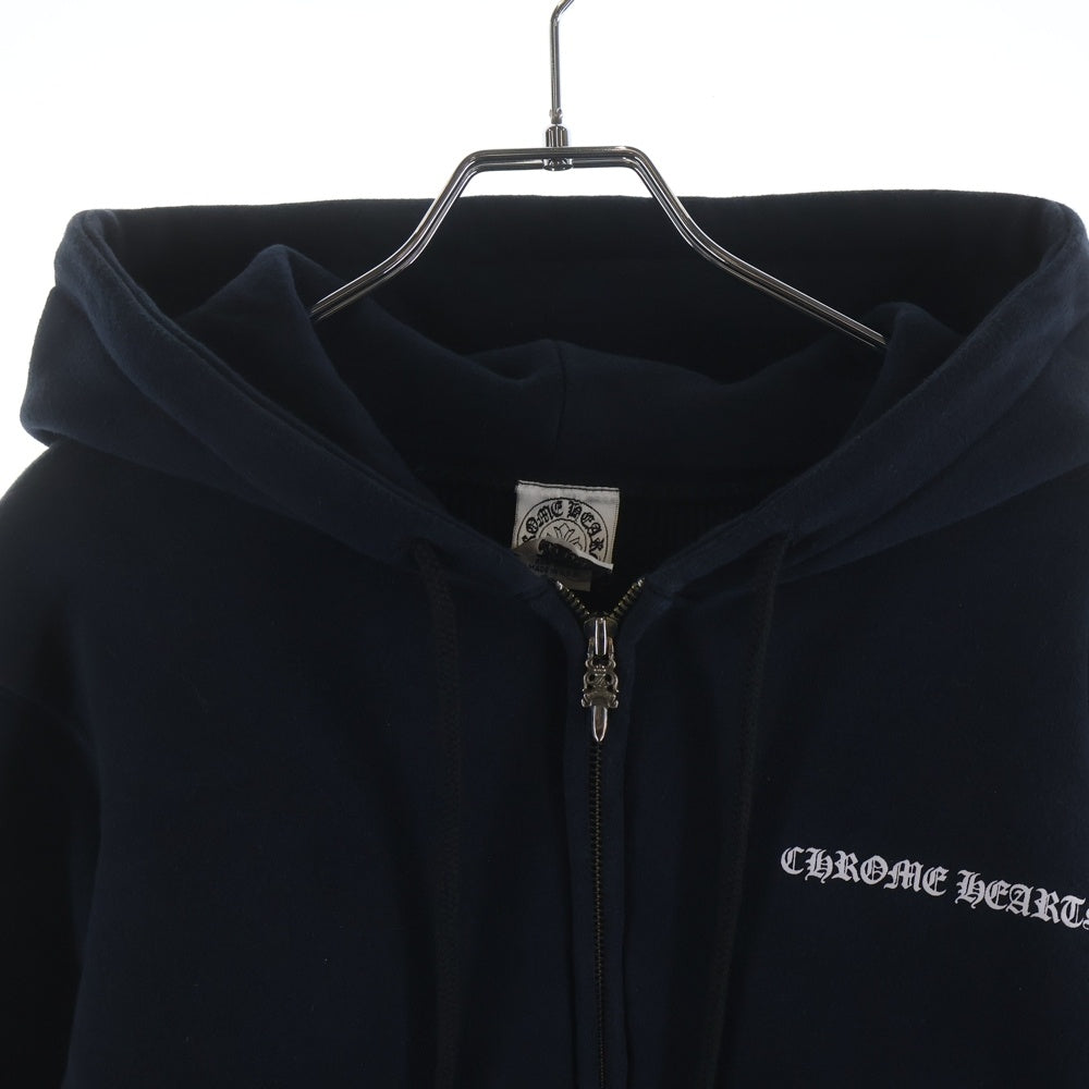 CHROME HEARTS(クロムハーツ) OLD CHプラス 裏地サーマル ジップアップパーカー ネイビー