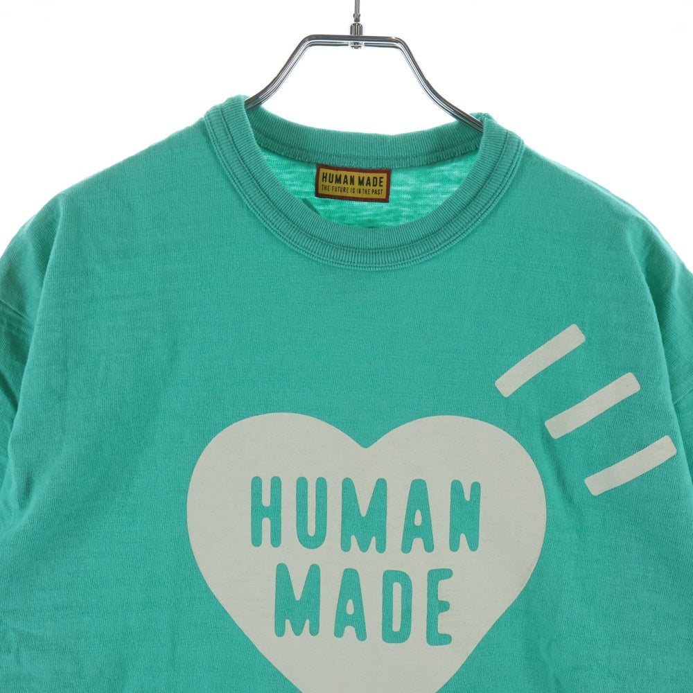 HUMAN MADE(ヒューマンメイド) BANGKOKオープン記念 HEART GRAPHIC T-SHIRT プリントTシャツ HM31CS077 グリーン