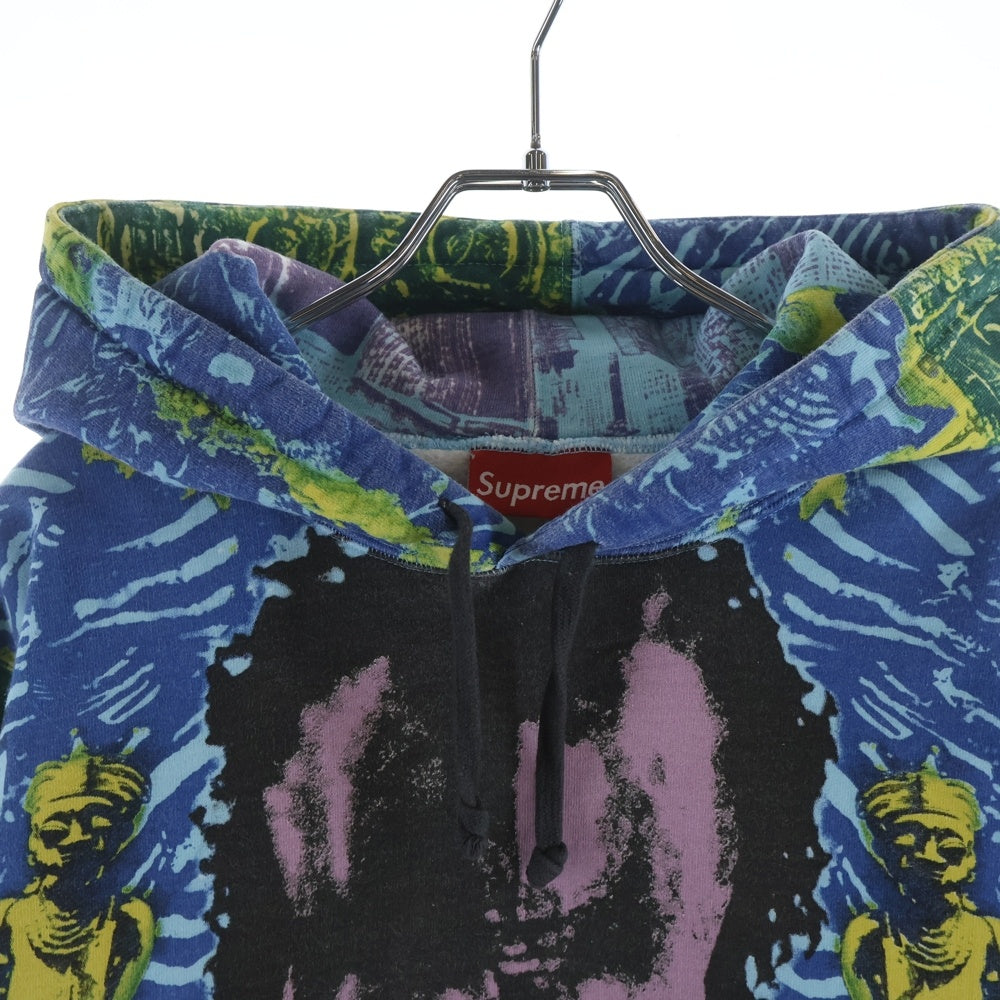 SUPREME(シュプリーム) Miles Davis Hooded Sweatshirt 総柄プリント プルオーバーパーカー マルチカラー