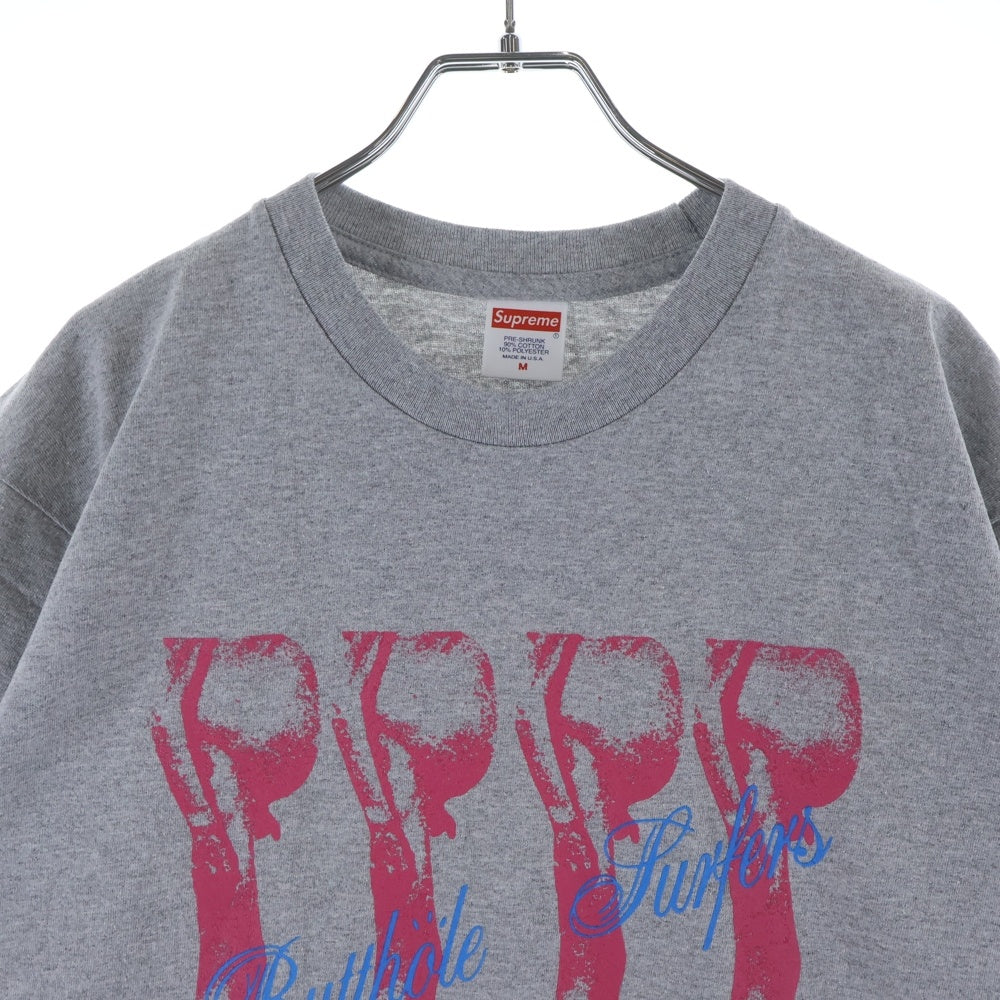 SUPREME(シュプリーム) 21SS Butthole Surfers Tee 両面プリント クルーネック半袖Tシャツカットソー グレー