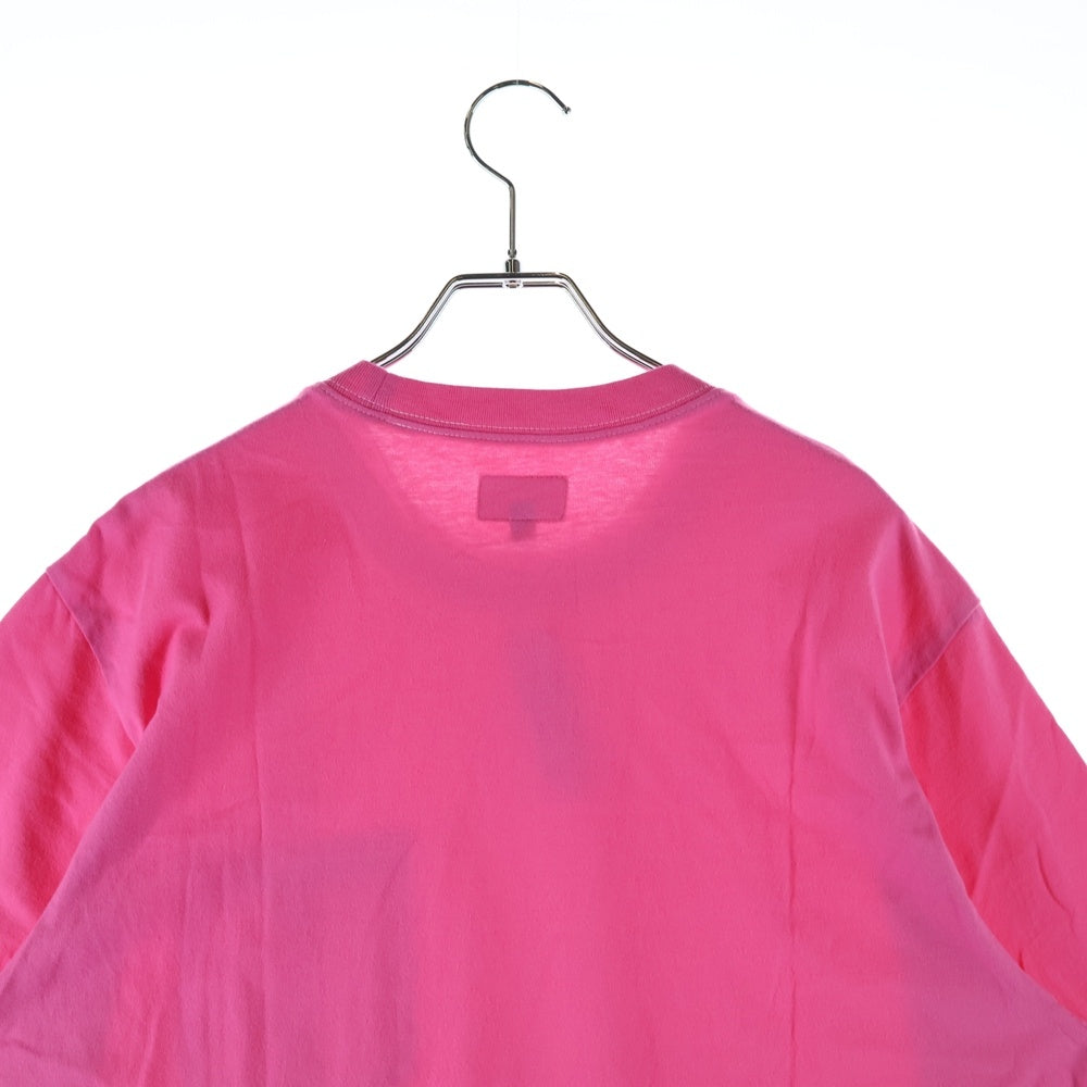 SUPREME(シュプリーム) 20SS Contrast Stitch Pocket Tee コントラストステッチ ロゴプリント クルーネック半袖Tシャツカットソー ピンク