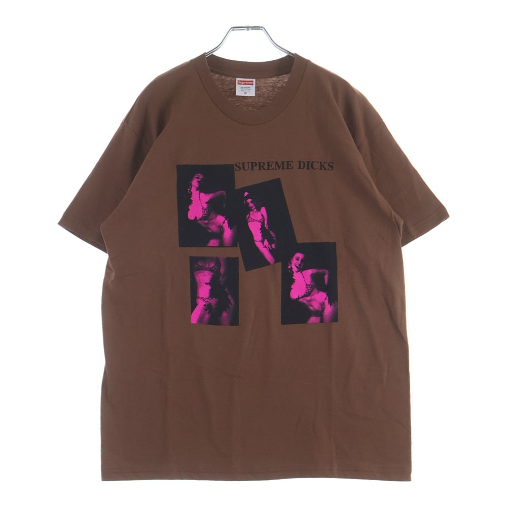 SUPREME(シュプリーム) 20AW Dicks Tee グラフィックプリント クルーネック半袖Tシャツカットソー ブラウン