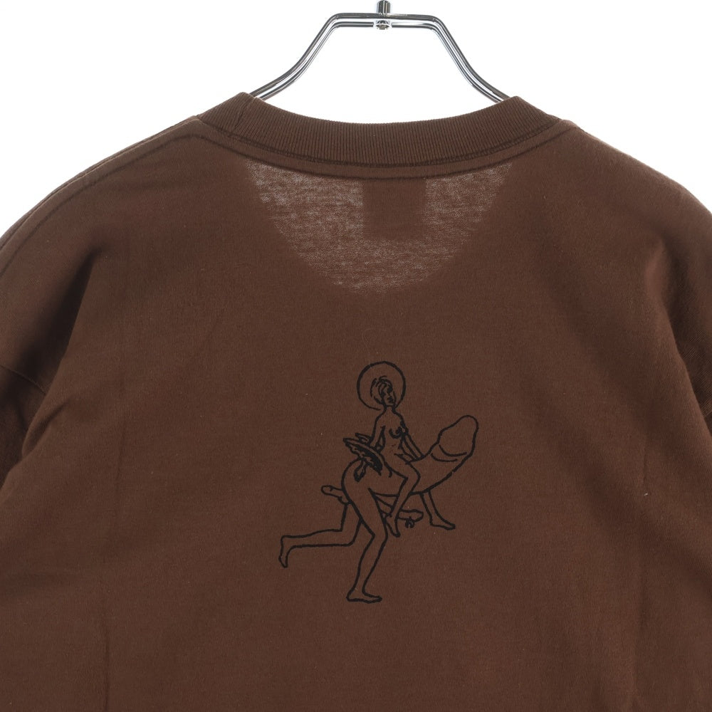 SUPREME(シュプリーム) 20AW Dicks Tee グラフィックプリント クルーネック半袖Tシャツカットソー ブラウン
