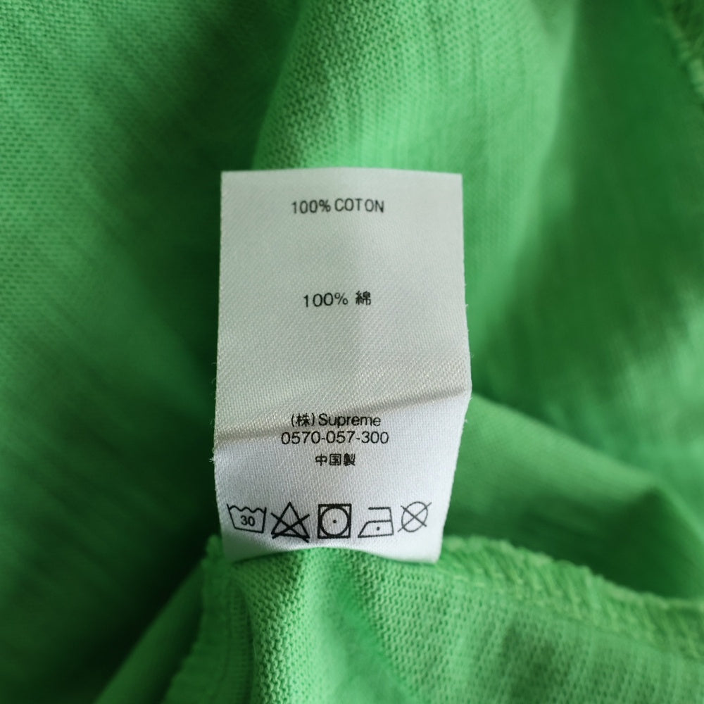 SUPREME(シュプリーム) Pocket Tee スモールロゴ フロントポケット クルーネック半袖Tシャツカットソー ライトグリーン