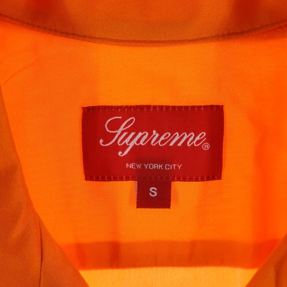 SUPREME(シュプリーム) 19SS The Persistence of Memory Shirt フロントプリント シルク半袖シャツ オレンジ