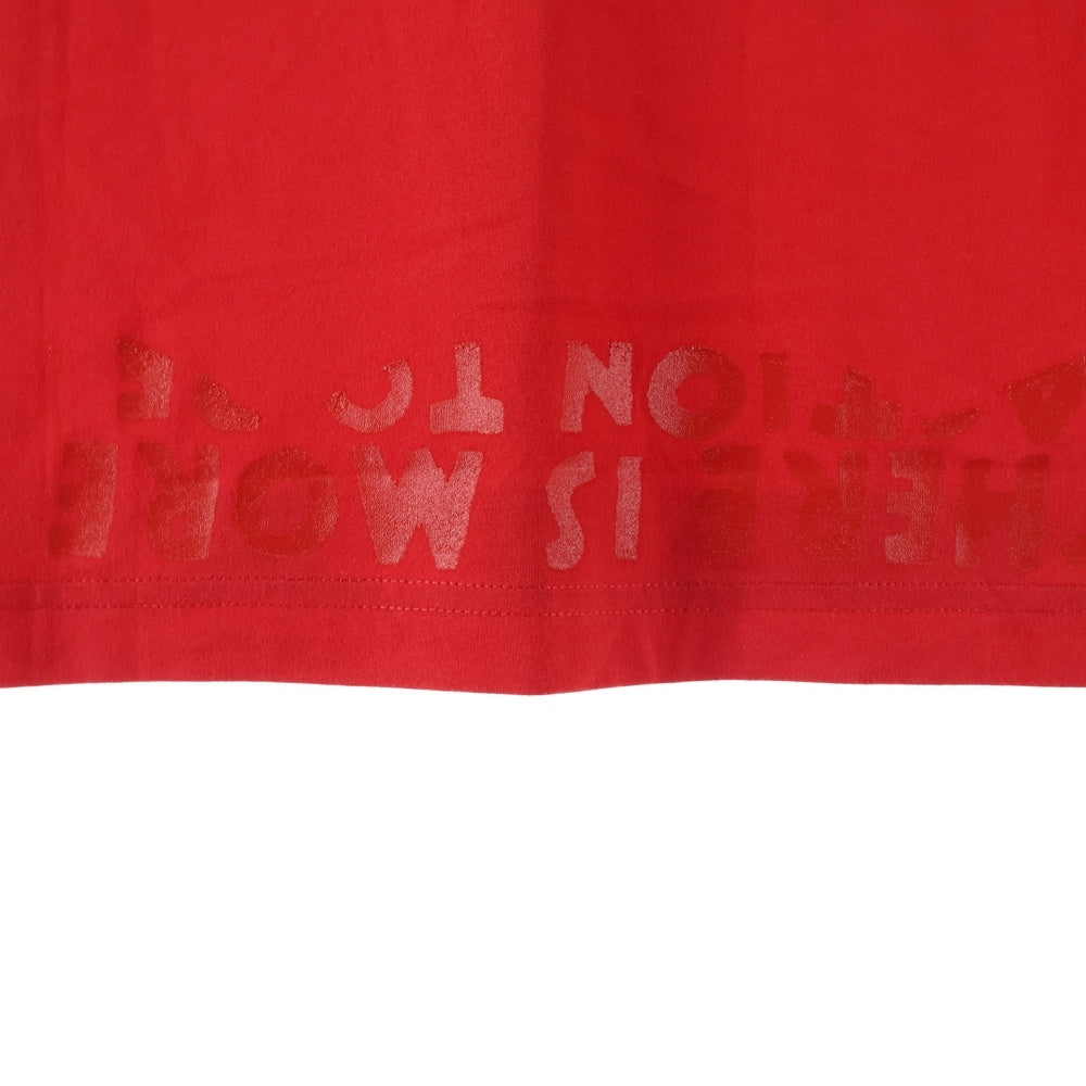 Maison Margiela(メゾンマルジェラ) 21SS 21SS エイズTee Vネック半袖Tシャツカットソー レッド S50GJ0021