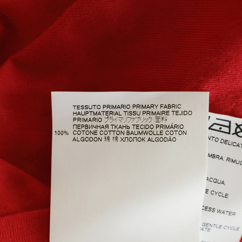 Maison Margiela(メゾンマルジェラ) 21SS 21SS エイズTee Vネック半袖Tシャツカットソー レッド S50GJ0021
