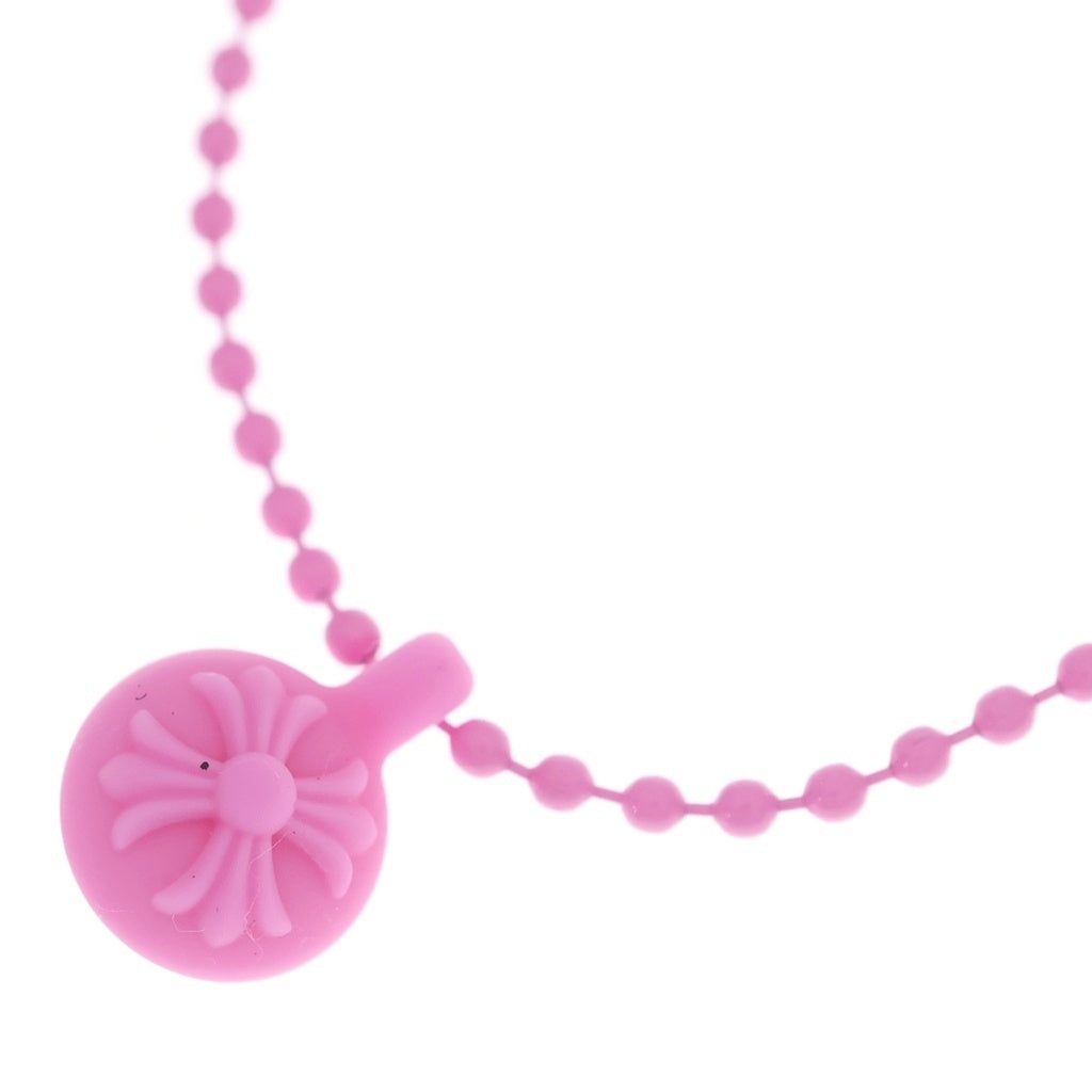 CHROME HEARTS(クロムハーツ) RUBBER CH CRS BALL #2 クロスボール ラバーネックレス シリコン ピンク