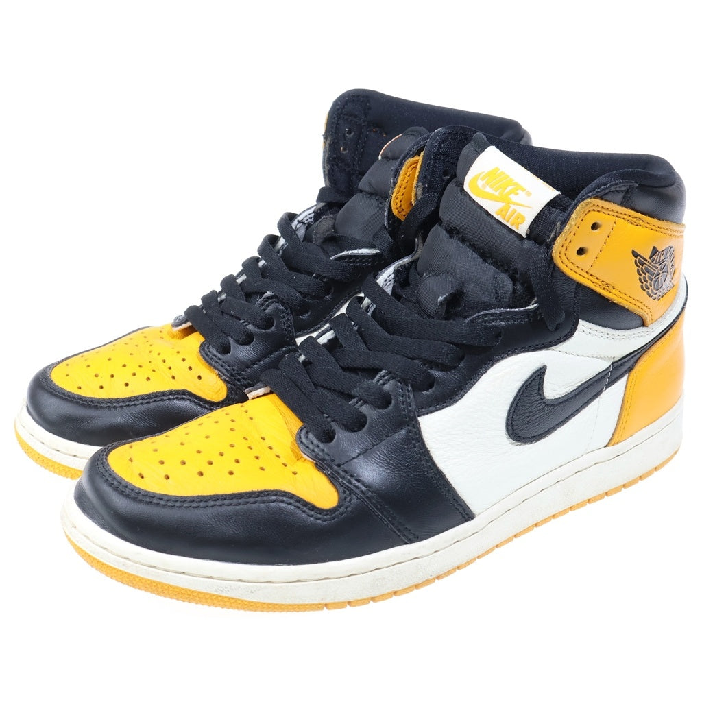 NIKE(ナイキ) AIR JORDAN1 RETRO HIGH OG TAXI エアジョーダン1 タクシー ハイカットスニーカー ホワイト/イエロー US9.5/27.5cm 555088-711
