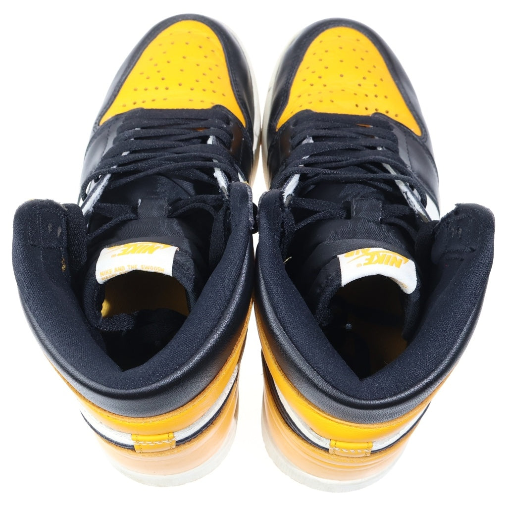 NIKE(ナイキ) AIR JORDAN1 RETRO HIGH OG TAXI エアジョーダン1 タクシー ハイカットスニーカー ホワイト/イエロー US9.5/27.5cm 555088-711