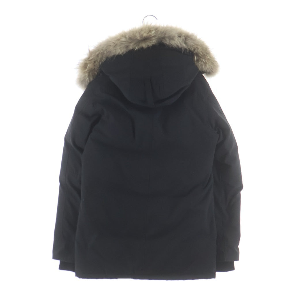 CANADA GOOSE(カナダグース) CHATEAU PARKA シャトー パーカ ショルダーワッペン ファー フーデッド ジップアップダウンジャケット ブラック 3426MA