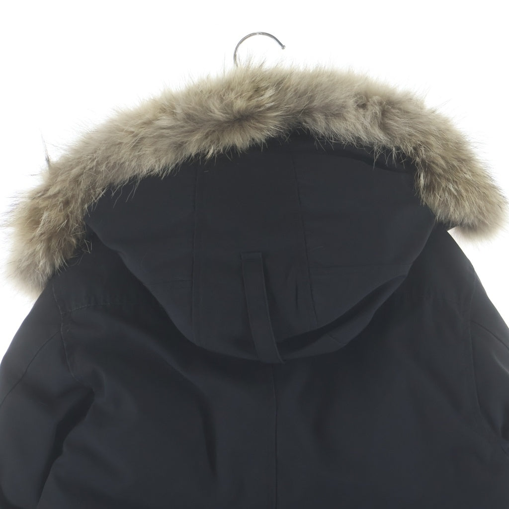 CANADA GOOSE(カナダグース) CHATEAU PARKA シャトー パーカ ショルダーワッペン ファー フーデッド ジップアップダウンジャケット ブラック 3426MA