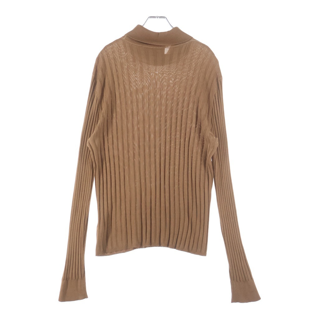 GUCCI(グッチ) タートルネック 長袖リブニット ブラウン 461174