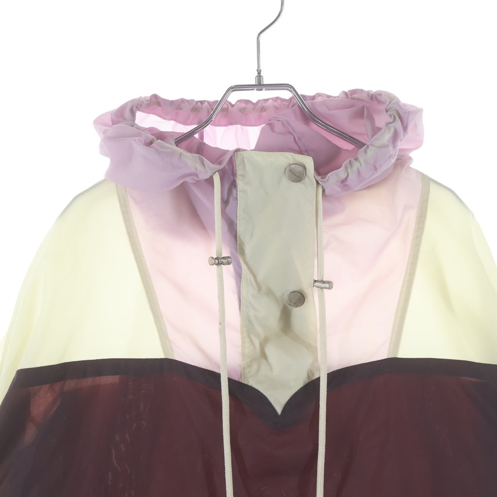 ISABEL MARANT ETOILE(イザベル マラン エトワール) Block Shell Anorak Parka ブロックシェル ナイロン アノラックパーカー ベージュ/パープル レディース
