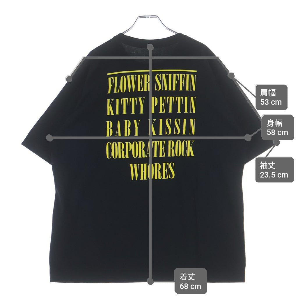 NEIGHBORHOOD(ネイバーフッド) ×NIRVANA SMILE TEE ニルバーナ スマイル クルーネック半袖Tシャツカットソー ブラック