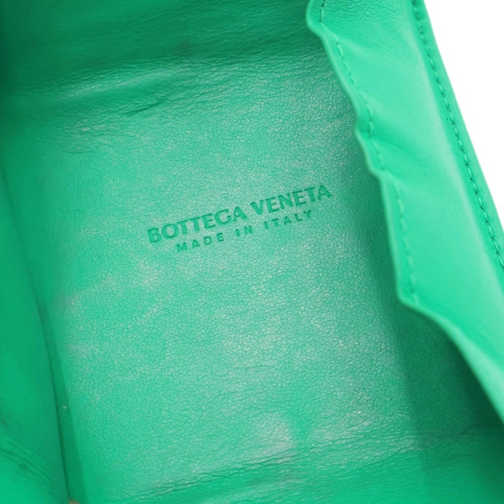 BOTTEGA VENETA(ボッテガヴェネタ) イントレチャート コインケース 二つ折り 財布 グリーン レディース