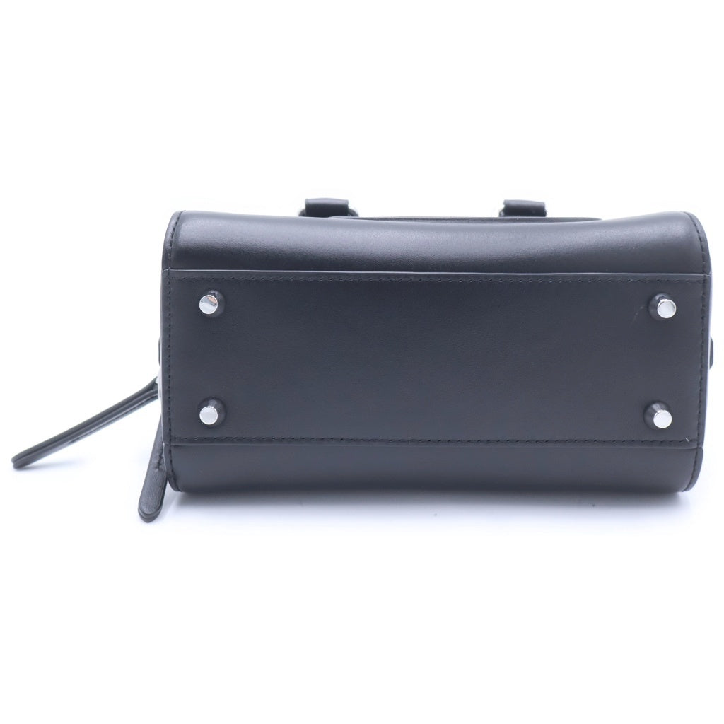 DIESEL(ディーゼル) 1DR DOME BAG Dロゴ 2WAY ハンドバッグ ショルダーバッグ ブラック X10369 レディース
