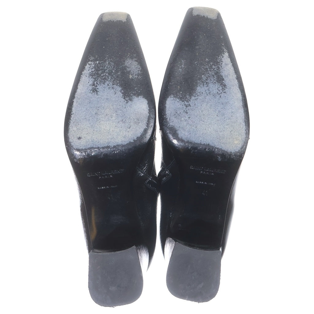 SAINT LAURENT PARIS(サンローランパリ) RAINER レイナー パテント ジップアップブーツ ブラック 776861