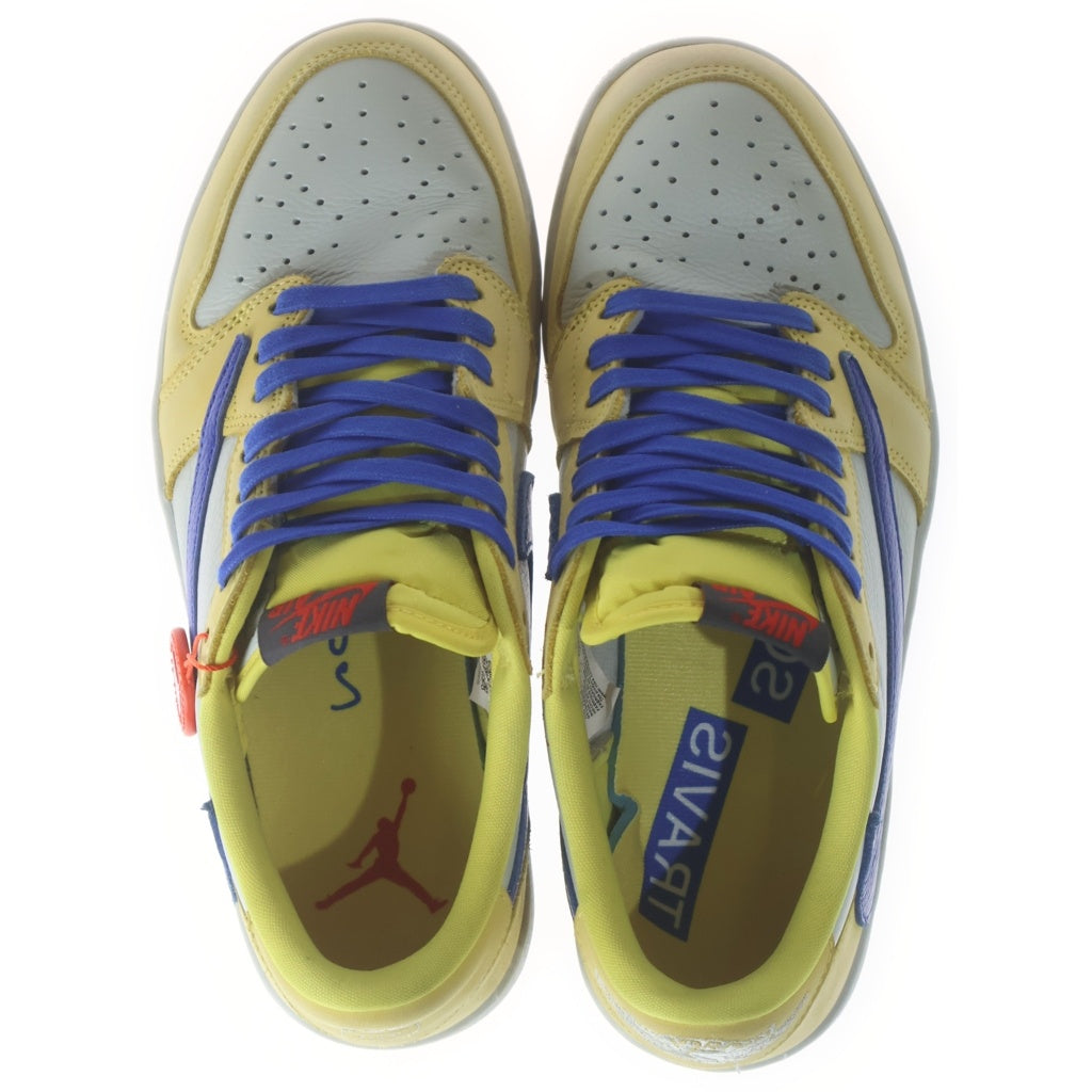 NIKE(ナイキ) ×Travis Scott WMNS Air Jordan 1 Retro Low OG Canary トラヴィススコット ウィメンズ エアジョーダン1 レトロ OG ローカットスニーカー US10/27cm DZ4137-700 レディース