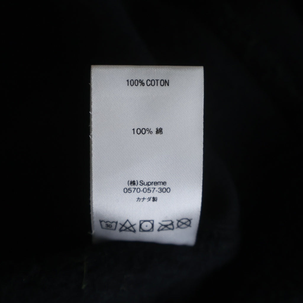 SUPREME(シュプリーム) Cross Box Logo Hooded Sweatshirt クロスボックスロゴ プルオーバーパーカー ブラック