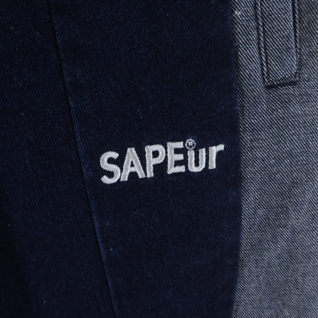 SAPEur(サプール) DENIM TRACK PANTS デニムトラックパンツ インディゴ