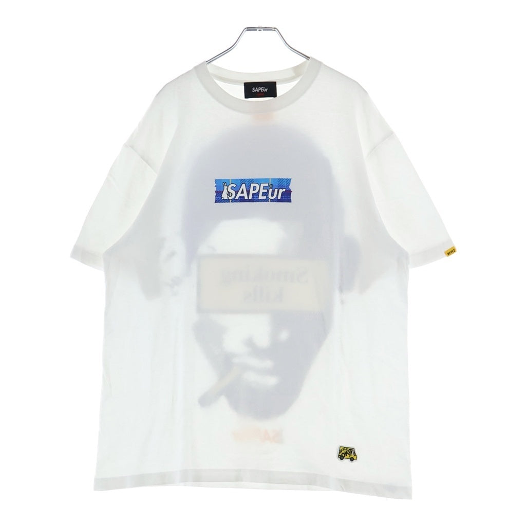 SAPEur(サプール) ×FR2 ロッドマンプリント クルーネック半袖Tシャツカットソー ホワイト
