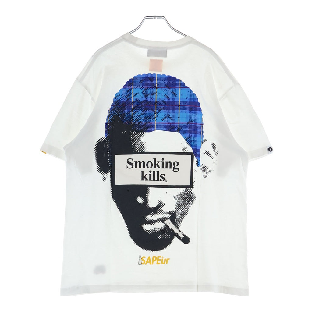 SAPEur(サプール) ×FR2 ロッドマンプリント クルーネック半袖Tシャツカットソー ホワイト