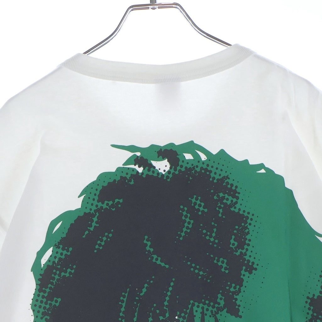 SAPEur(サプール) MASATOSHI HAMADA 浜田雅功 プリント クルーネック半袖Tシャツカットソー ホワイト