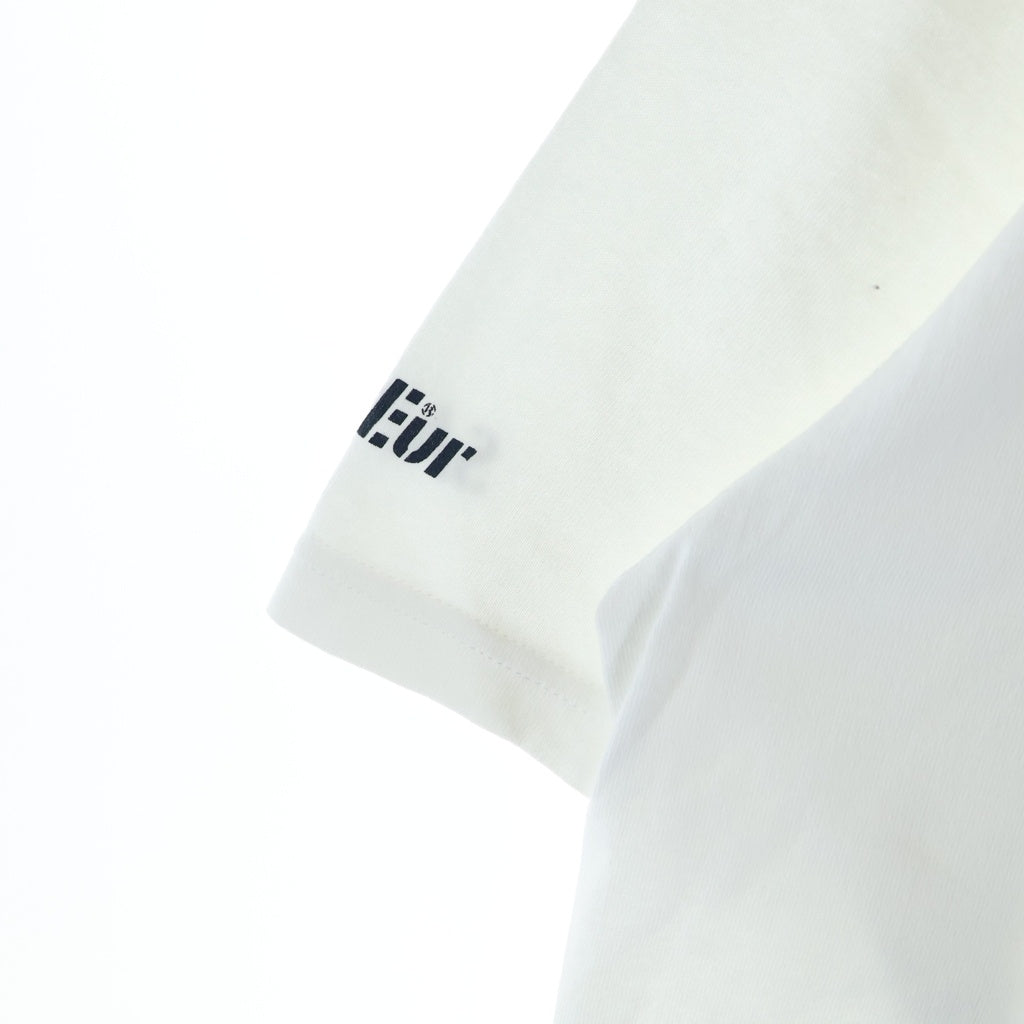 SAPEur(サプール) ジョージタウンヘッド プリント クルーネック半袖Tシャツカットソー ホワイト