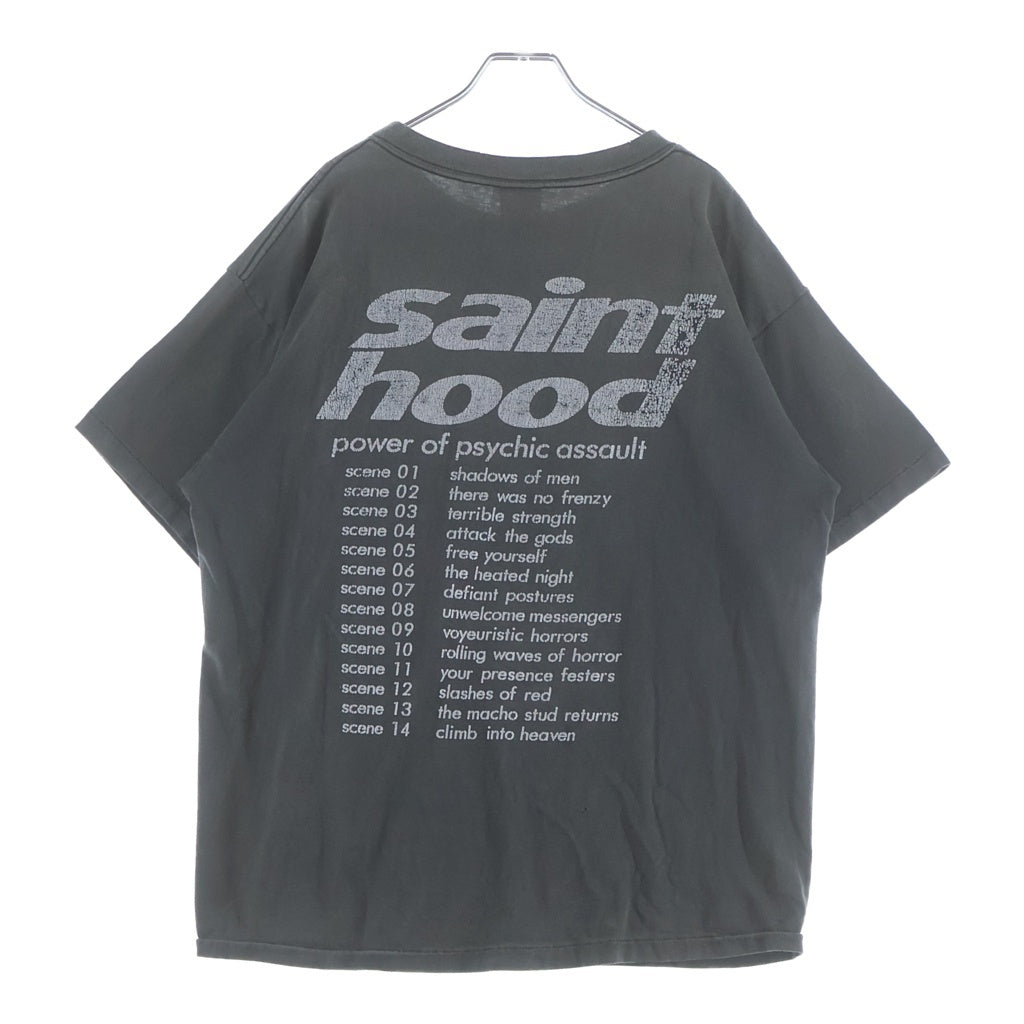 SAINT MICHAEL(セントマイケル) 23SS ×NEIGHBORHOOD ネイバーフッド 両面プリント クルーネック半袖Tシャツカットソー グレー SM-S23-0000-114