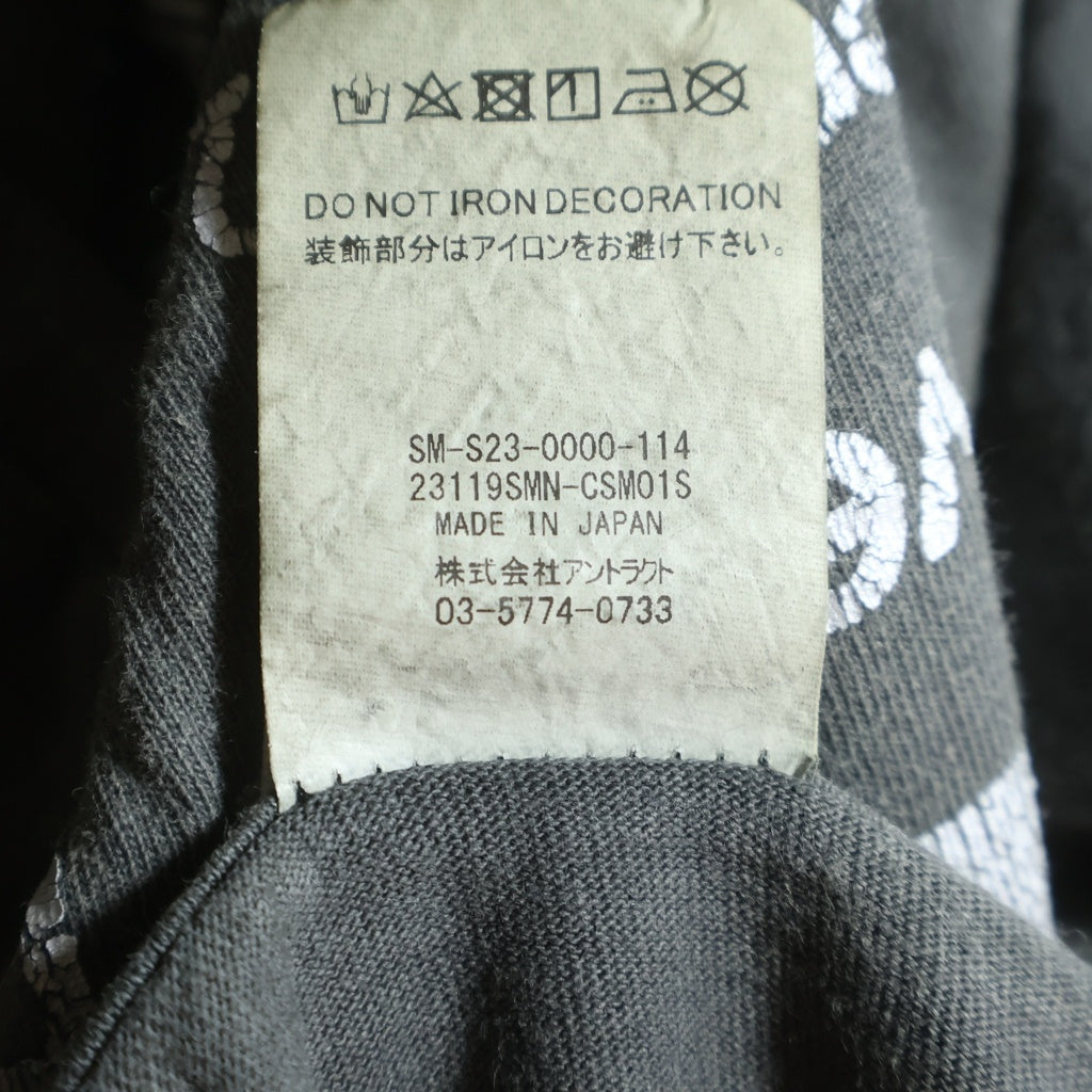SAINT MICHAEL(セントマイケル) 23SS ×NEIGHBORHOOD ネイバーフッド 両面プリント クルーネック半袖Tシャツカットソー グレー SM-S23-0000-114