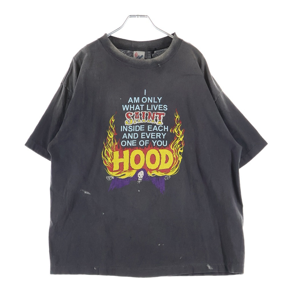 SAINT MICHAEL(セントマイケル) 25SS ×NEIGHBORHOOD ネイバーフッド フロントプリント クルーネック半袖Tシャツカットソー グレー SM-HR8-0000-C69