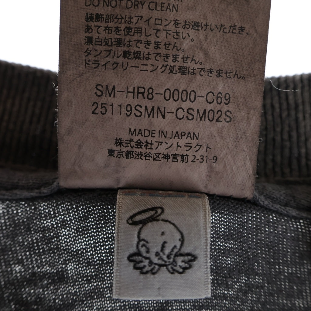 SAINT MICHAEL(セントマイケル) 25SS ×NEIGHBORHOOD ネイバーフッド フロントプリント クルーネック半袖Tシャツカットソー グレー SM-HR8-0000-C69