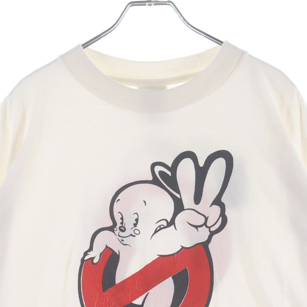 SAINT MICHAEL(セントマイケル) 26SS SAINT HORROR 両面プリントクルーネック半袖Tシャツカットソー ホワイト SM-MK8-0000-009