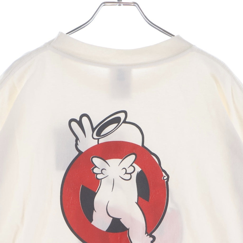 SAINT MICHAEL(セントマイケル) 26SS SAINT HORROR 両面プリントクルーネック半袖Tシャツカットソー ホワイト SM-MK8-0000-009