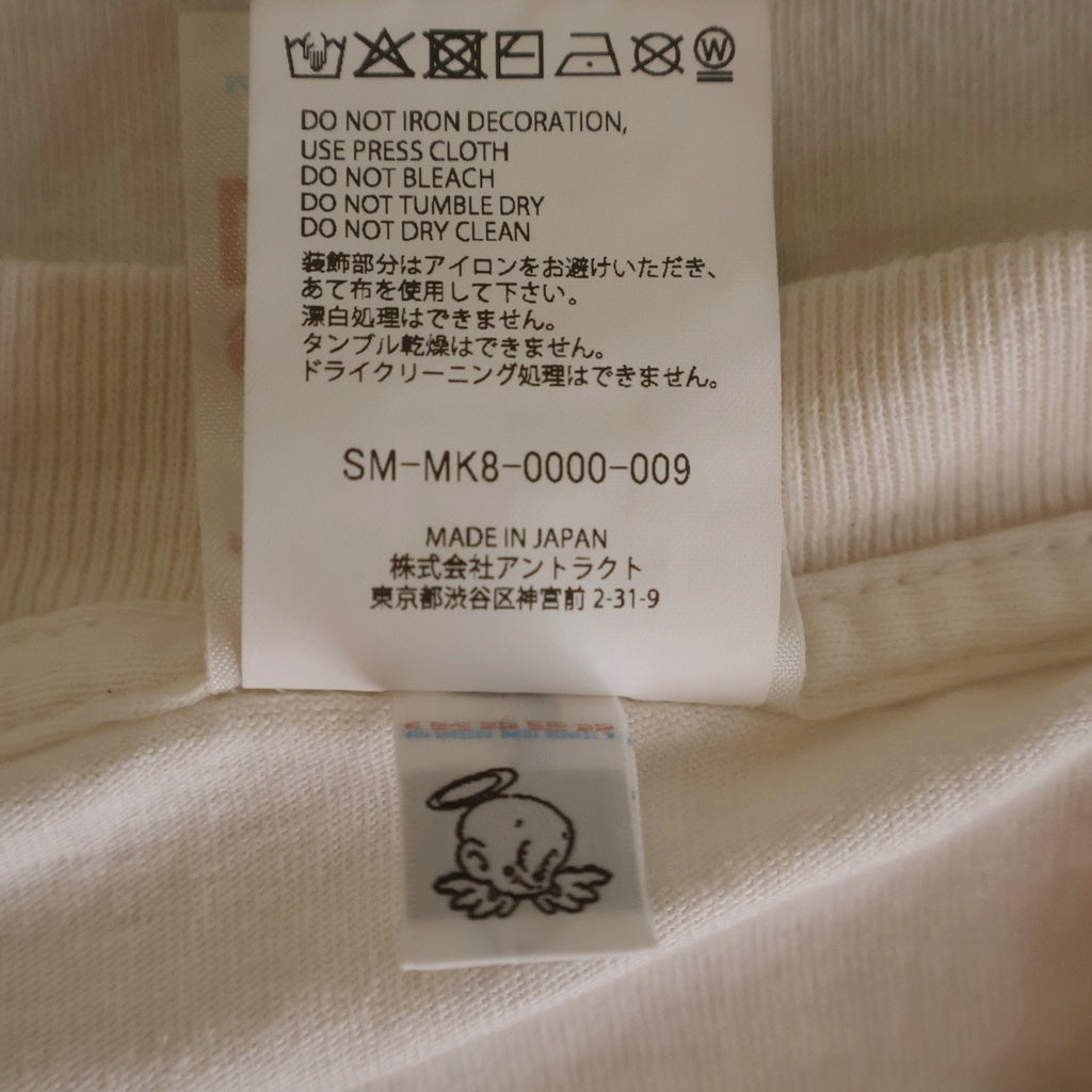 SAINT MICHAEL(セントマイケル) 26SS SAINT HORROR 両面プリントクルーネック半袖Tシャツカットソー ホワイト SM-MK8-0000-009