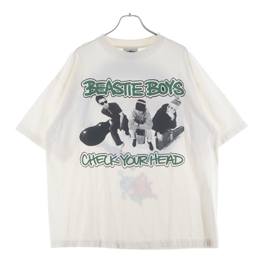 SAINT MICHAEL(セントマイケル) 26SS ×BEASTIEBOYS BTB フロントロゴプリント クルーネック半袖Tシャツカットソー ホワイト SM-MK8-0000-C23