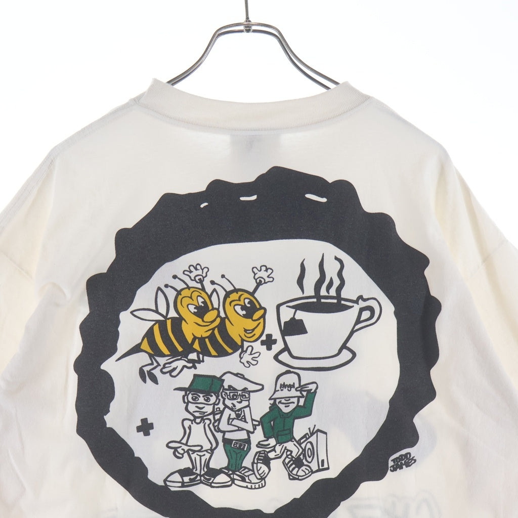 SAINT MICHAEL(セントマイケル) 26SS ×BEASTIEBOYS BTB フロントロゴプリント クルーネック半袖Tシャツカットソー ホワイト SM-MK8-0000-C23