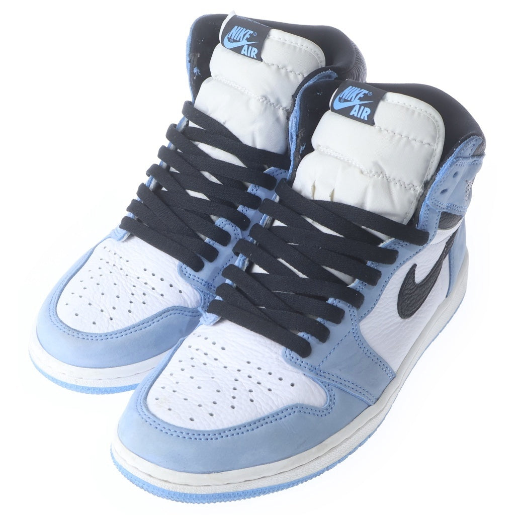 NIKE(ナイキ) AIR JORDAN 1 RETRO HIGH OG UNIVERCITY BLUE エアジョーダン1 ハイ ユニバーシティーブルー ハイカットスニーカー ブルー/ホワイト US9/27cm 555088-134