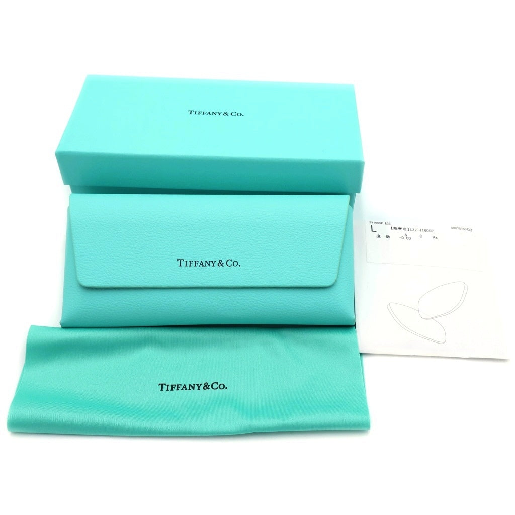TIFFANY & Co.(ティファニー) HardWea ハードウェア ハバナ柄 ウェリントンフレーム アイウェア 眼鏡 ブラウン/ゴールド TF2262-F レディース