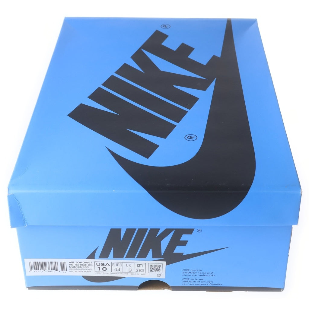 NIKE(ナイキ) Air Jordan 1 Retro High OG UNC Toe エアジョーダン1 レトロ OG UNCトゥ ハイカットスニーカー ライトブルー US10/28cm DZ5485-400