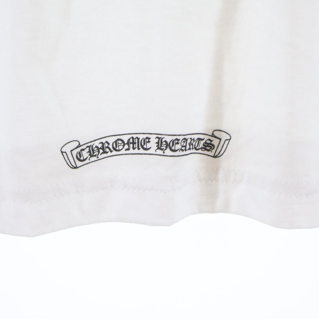 CHROME HEARTS(クロムハーツ) Made in Hollywood CHplus L/S Tee メイドインハリウッド 両面CHプラスプリント クルーネック長袖Tシャツカットソー ホワイト