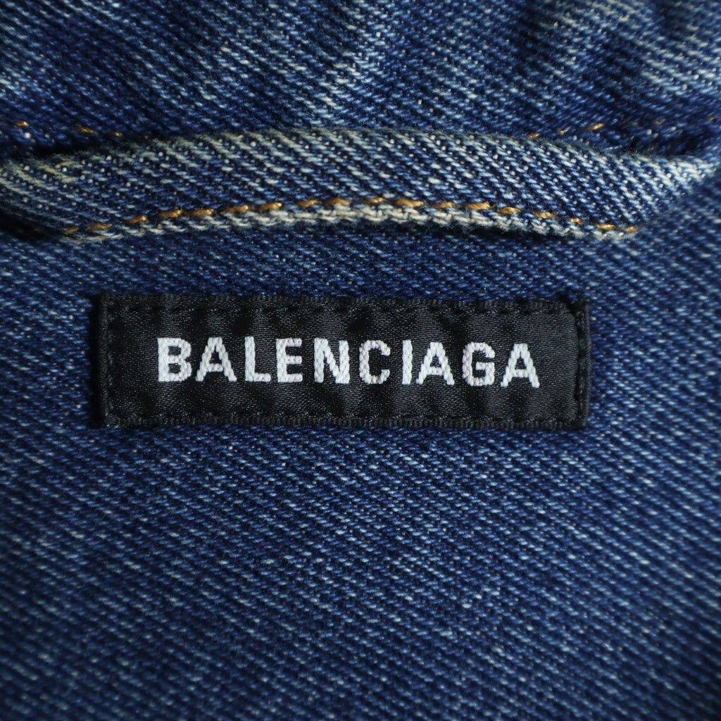 BALENCIAGA(バレンシアガ) ヴィンテージ加工 オーバーサイズ長袖デニム