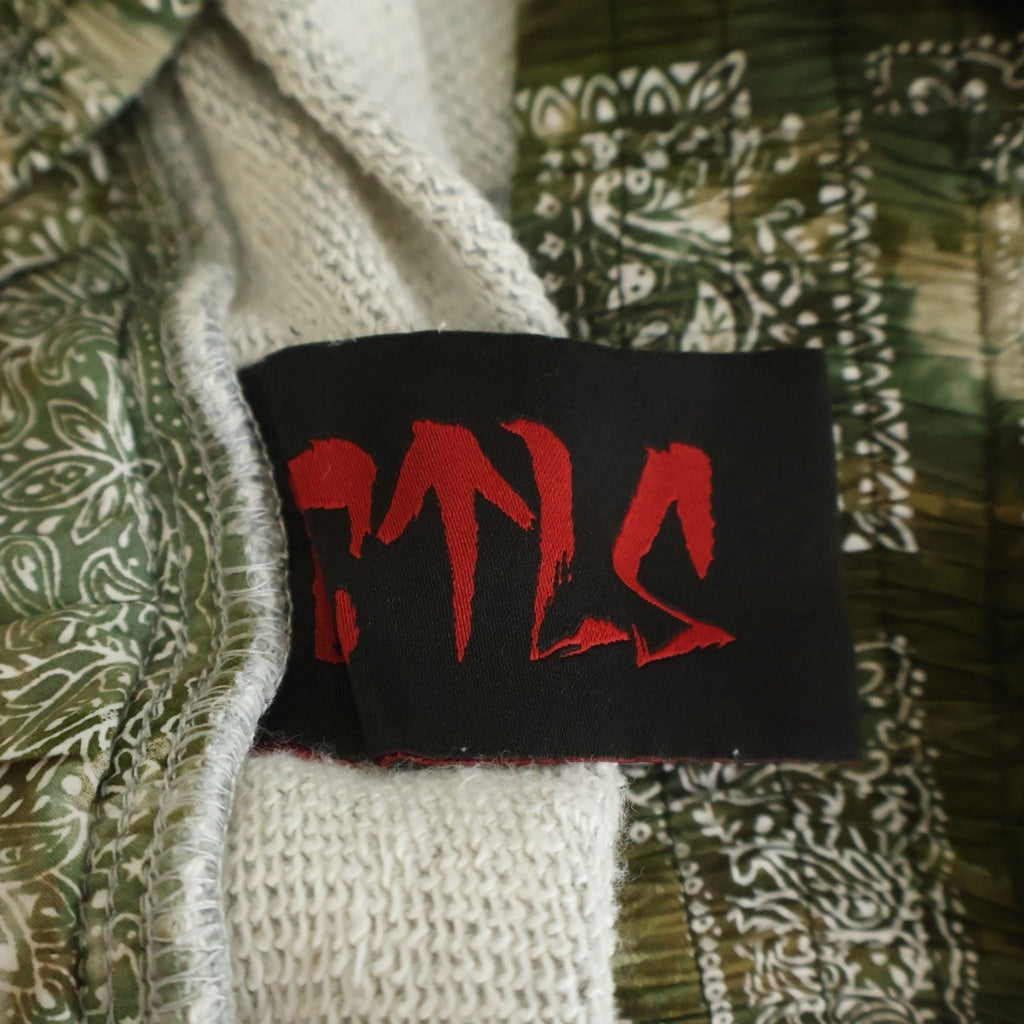 cvtvlist(カタリスト) Cross Double Shorts クロス刺繍 レイヤードデザイン ショートスウェットパンツ グレー 2201060402