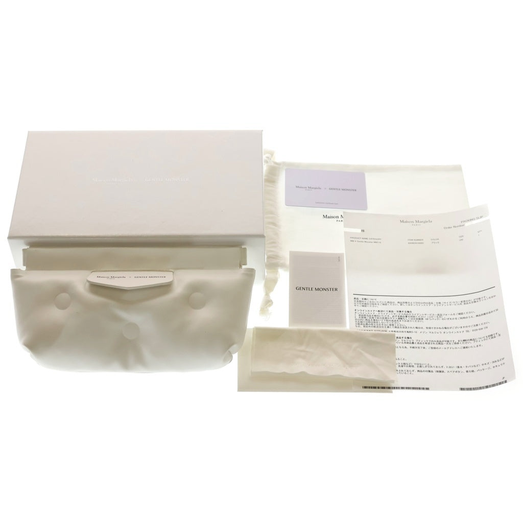 GENTLE MONSTER(ジェントルモンスター) ×Maison Margiela マルジェラ 4ステッチ ブラックフレーム ウェリントンサングラス ブラック MM110